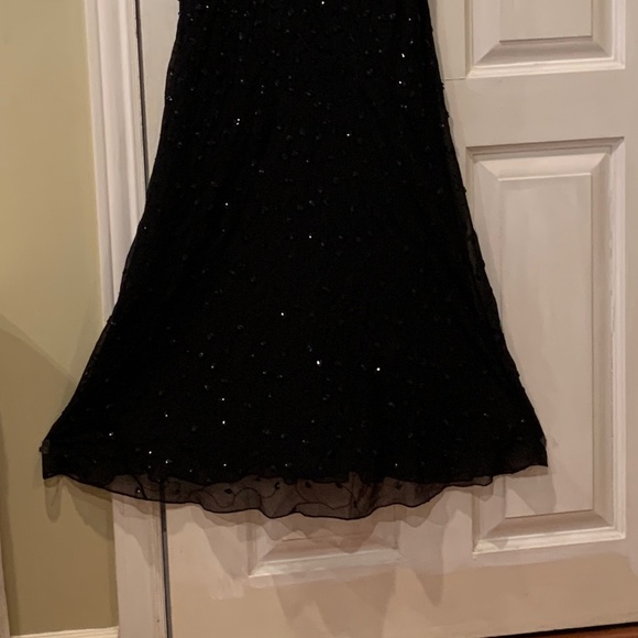 Ralph Lauren Sequin Chiffon Cocktail Dress - Picture 2 of 5